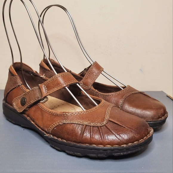 EARTH SPIRIT Gelron 2000 Women's Shoes Comfort Brown Leather Mary Jane size 6 - Picture 1 of 8